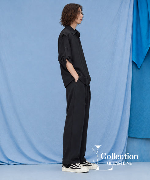 Zipper Sleeve Relaxed Set