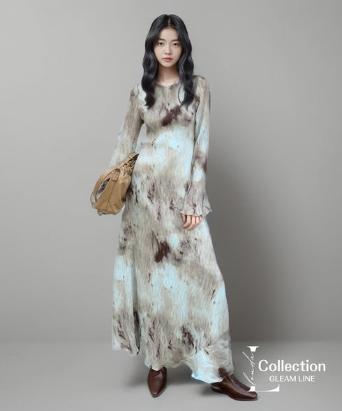 Open Back Pleat Dress