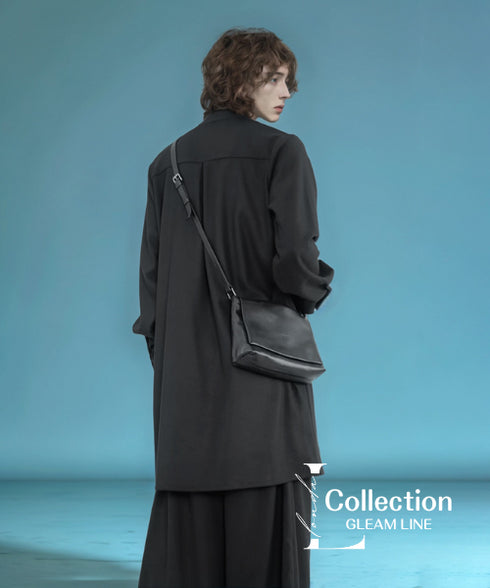 Diagonal Button Loose Long Shirt