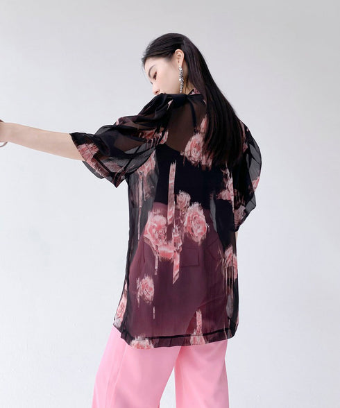 Flower Sheer Jacket