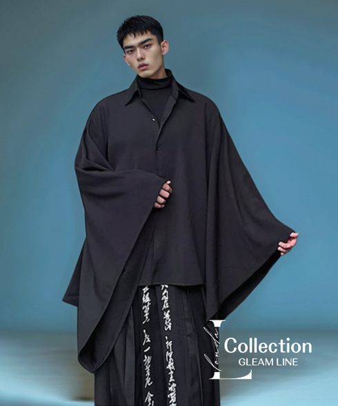 Shadow Flow Wide Sleeve Shirt