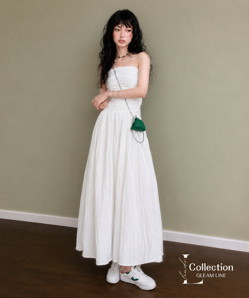 Bare Top Flare Dress