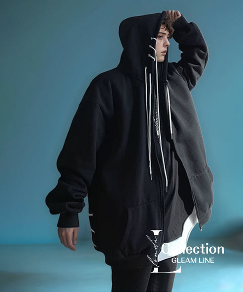 Spindle Cord Zip Hoodie