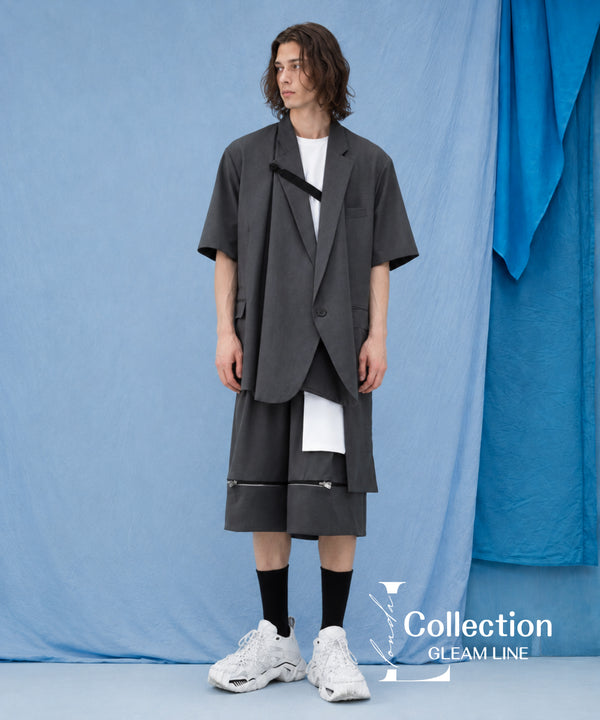 Layered Zip Block Shorts