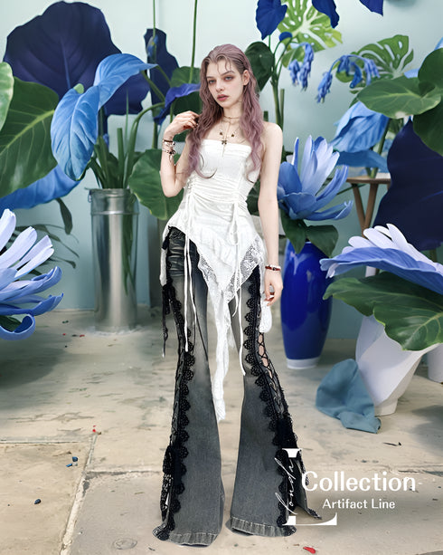 Crinkle Cami & Wide Pants Set