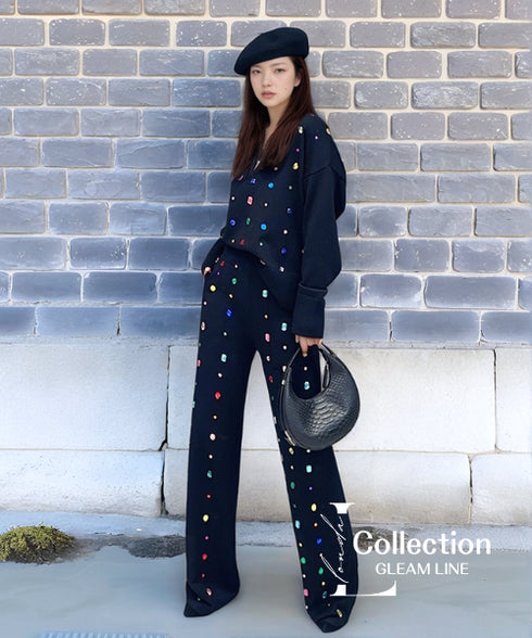 Colorful Bijou Top & Pants