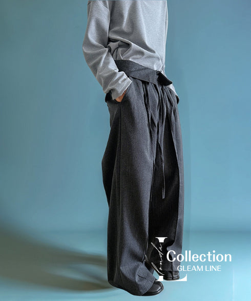Flip-up Waist Loose Pants