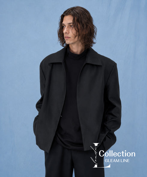 Buttonless Faux Leather Jacket