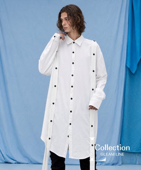 Strap Detail Long Shirt