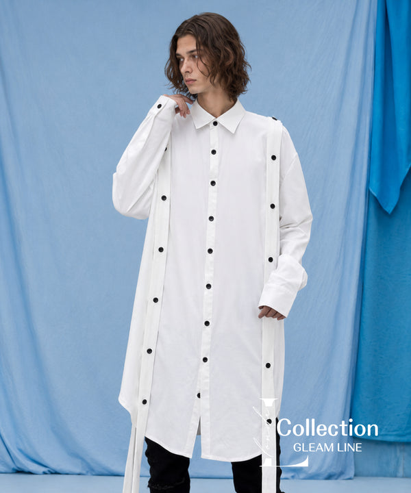 Strap Detail Long Shirt
