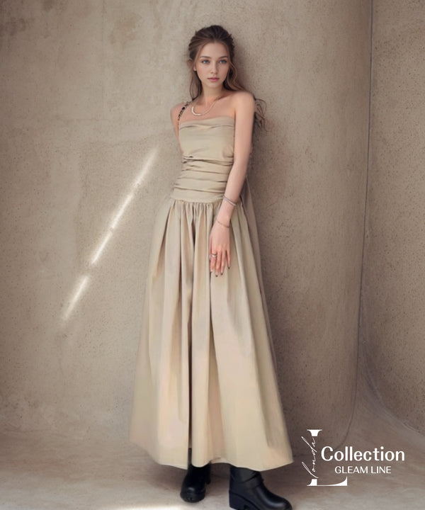 Bare Top Flare Dress