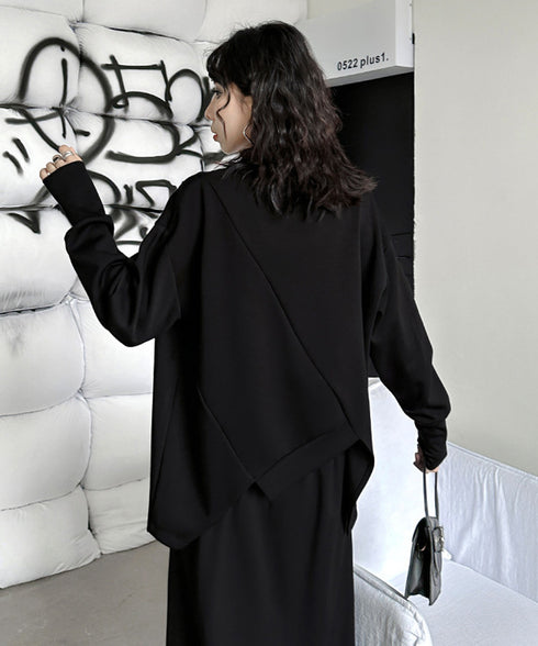 Chain Flap Asymmetry Sweatshirt
