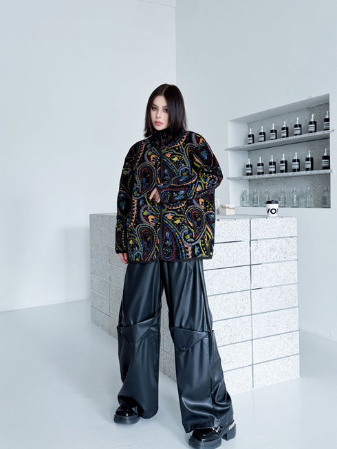 Jacquard Paisley Quilted Jacket