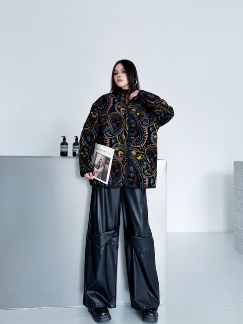 Jacquard Paisley Quilted Jacket