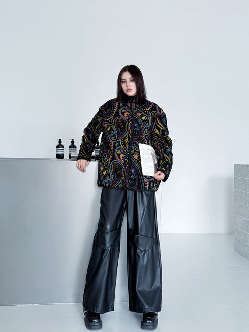 Jacquard Paisley Quilted Jacket