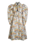 Floral Jacquard Belt Coat