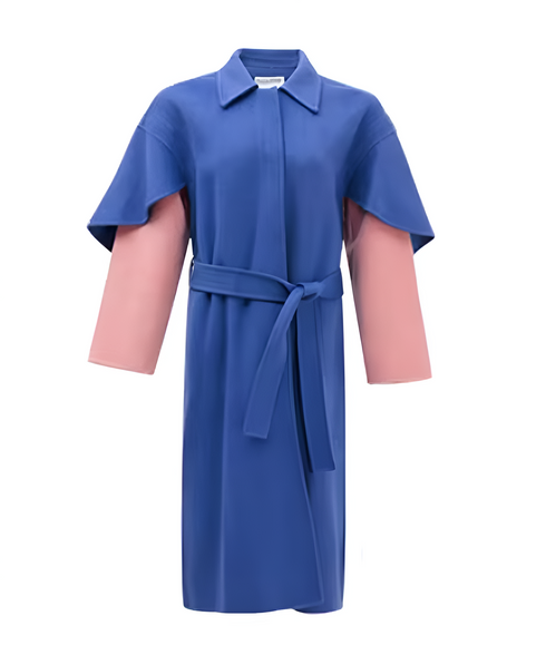Cape Sleeve Belt Coat