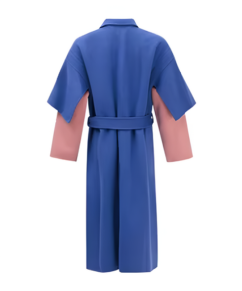 Cape Sleeve Belt Coat