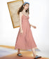 Twist Stripe Midi Dress