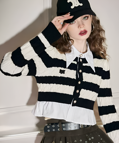 Mono Pleat Cardigan