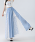 Sky Lace Check Skirt