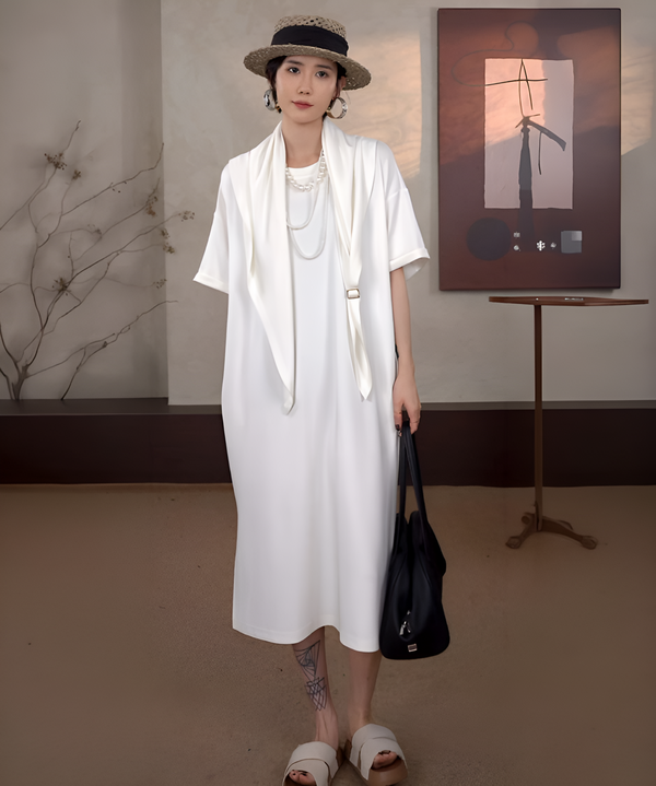 Drape Knot Dress