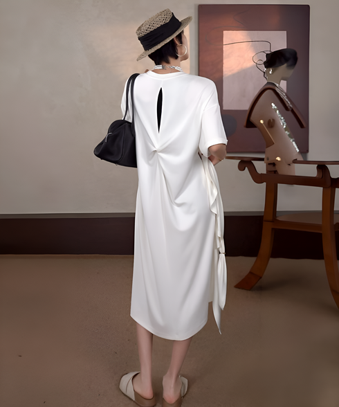 Drape Knot Dress