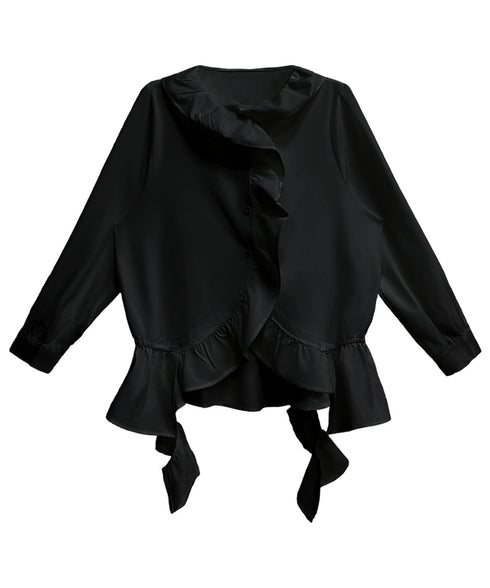 Frayed Contrast Knit Top