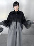 Tulle Layered Long Coat