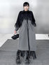 Tulle Layered Long Coat