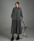 Ruched Tier Long Shirt Dress
