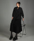 Ruched Tier Long Shirt Dress
