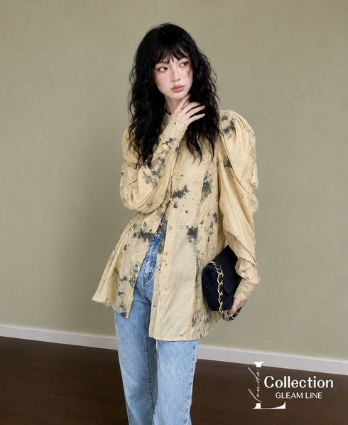 Shibori Print Blouse