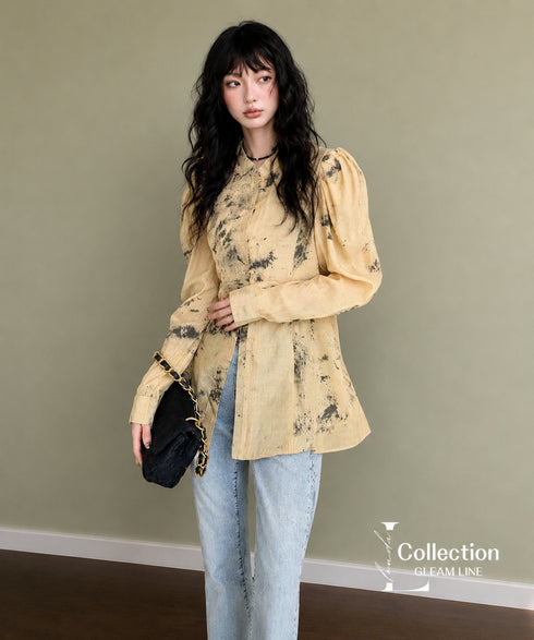 Shibori Print Blouse