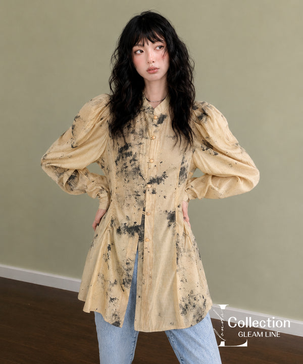 Shibori Print Blouse