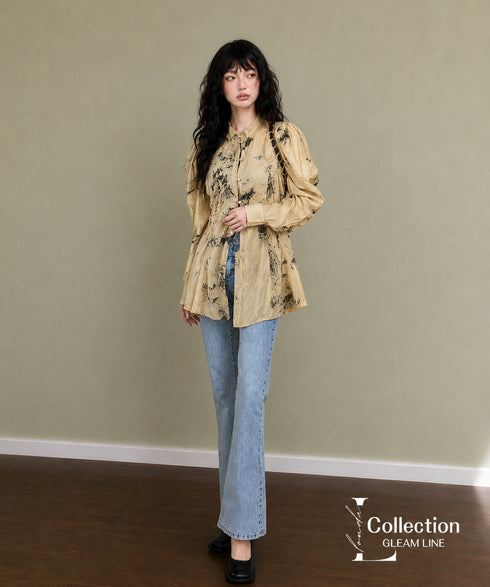 Shibori Print Blouse
