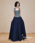 Check Corset Flare Dress
