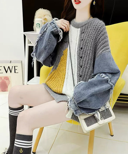 Denim Switchable Sweater