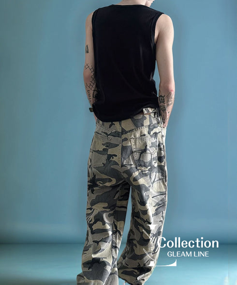 Camouflage Wash Jeans