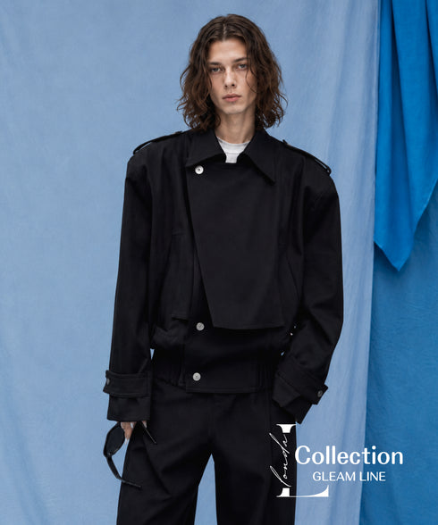 Offset Fold Short Jacket