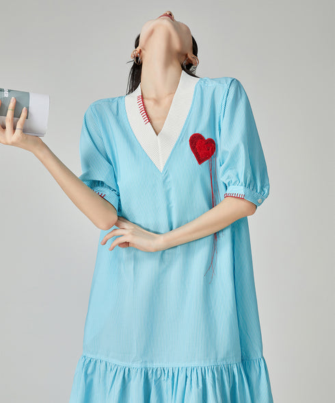 Heart Point Balloon Dress