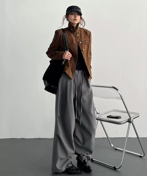 Raised Collar Jacket
