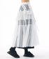Tiered Mesh Belt Skirt