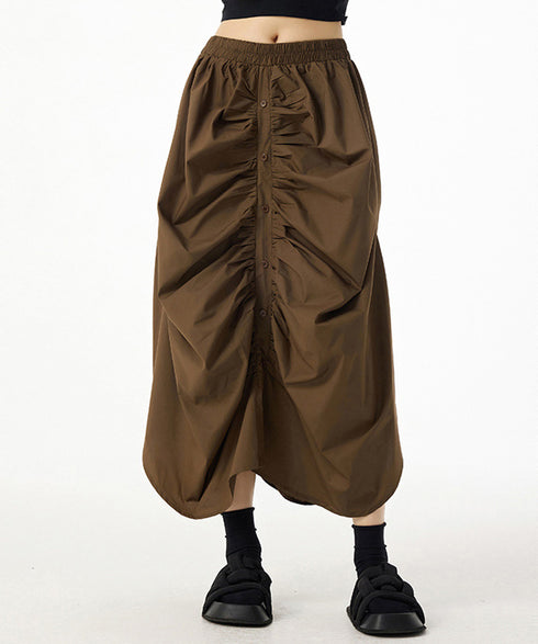 Gather Curve Skirt