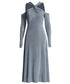 Cross Drape Maxi Dress