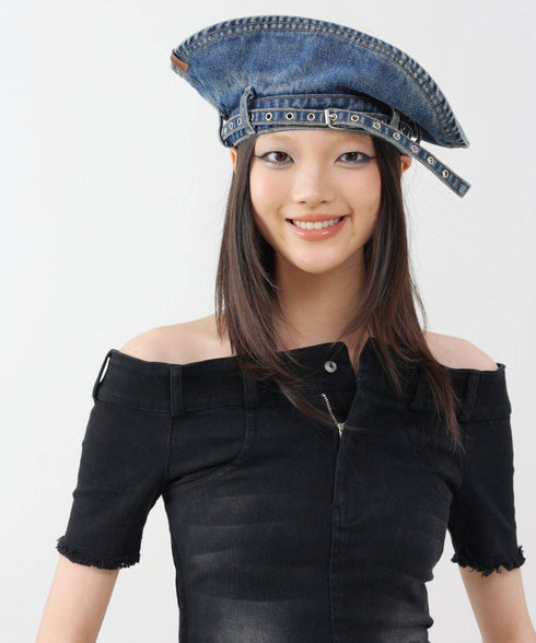 Denim Belt Visor