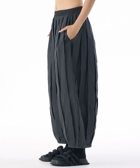 Pleated Volume Balloon Pants