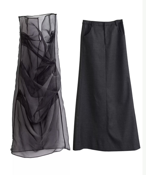 Dual Layer Tulle Skirt