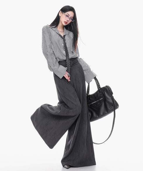 Frayed Contrast Knit Top