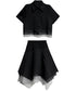 Layer Veil Blouse & Skirt Co-ord
